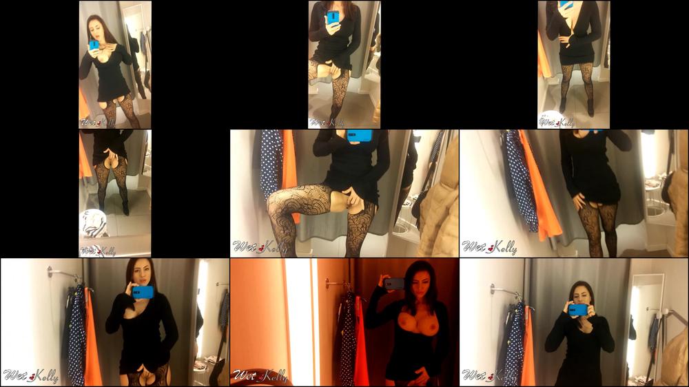 Wet Kelly Masturbate In The Fitting Room