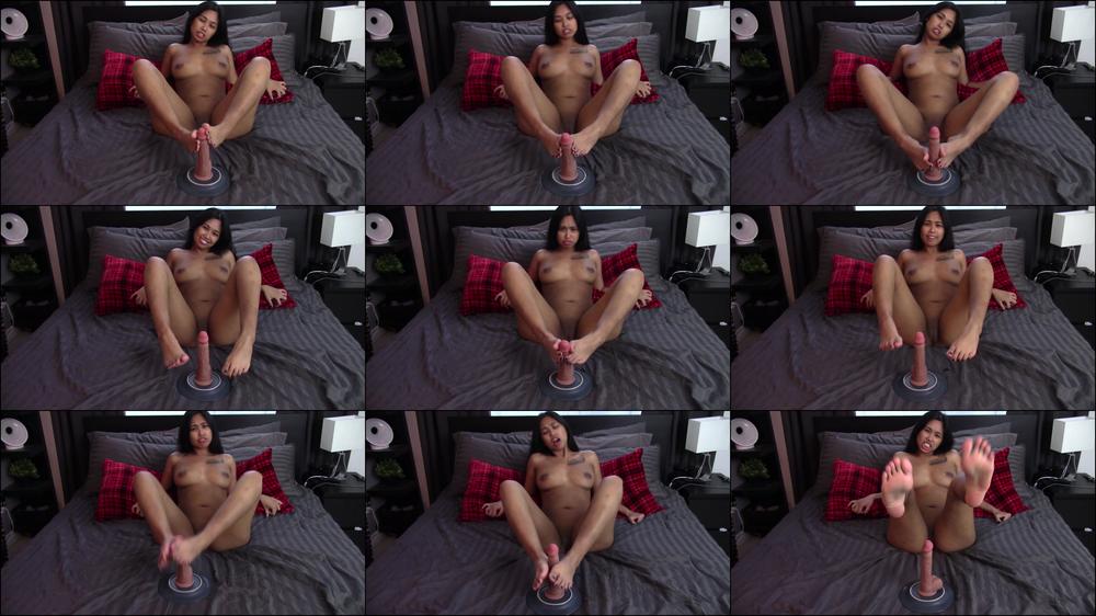 Filipina gives Footjob JOI with Dildo - February 07, 2021