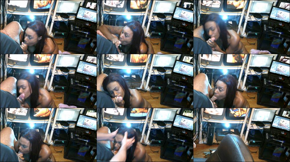 Bella Star sucks off the camera guy