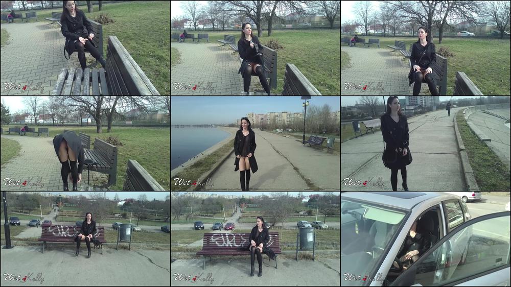 Wet Kelly Flashing In Park