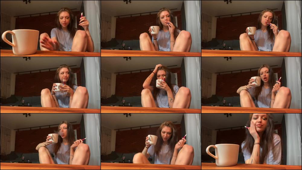 smoking,hot coffee and hot girl - Jan 25, 2022