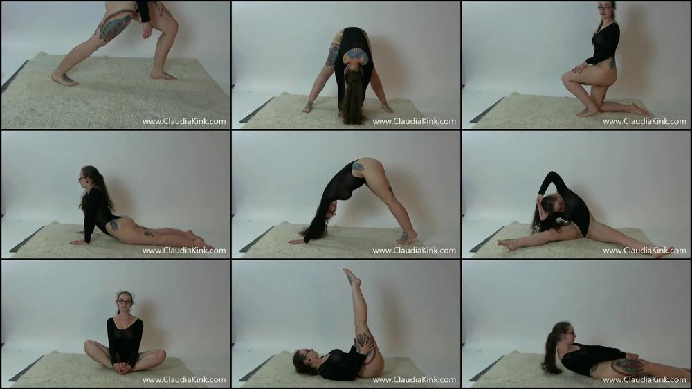 Stretching in a Thong Leotard - November 04, 2019