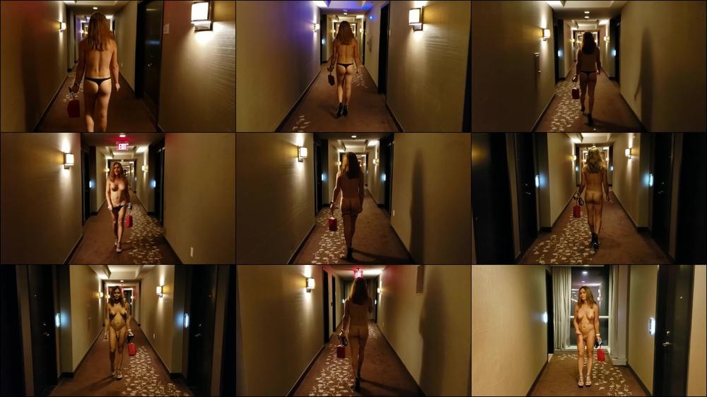 Walking naked at the hotel