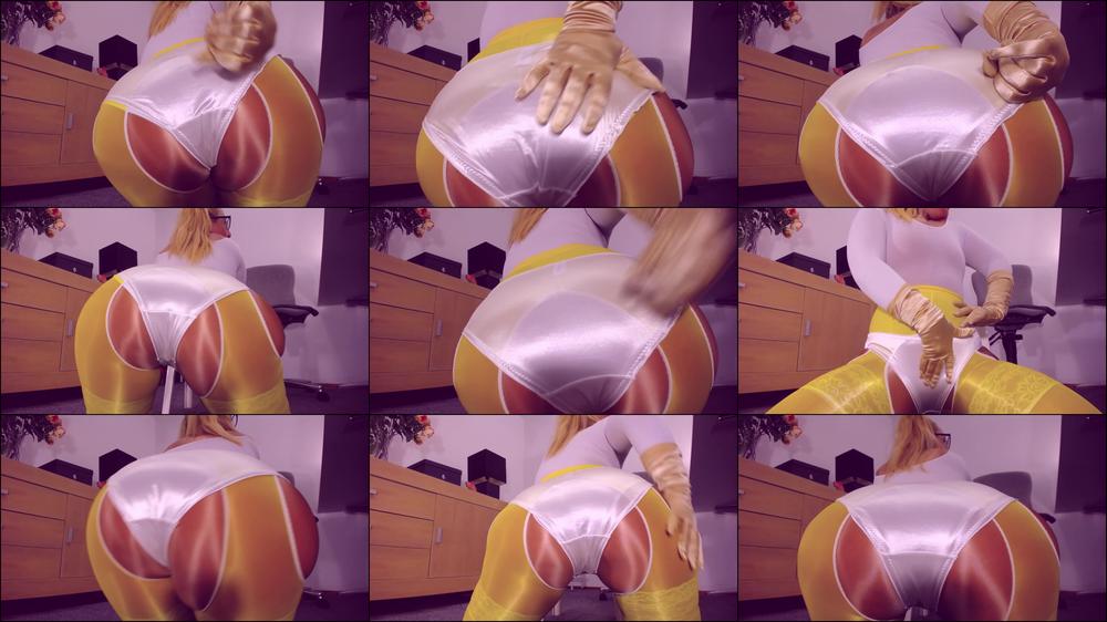 JOI, full back shiny satin panties, cum demands, cum orders