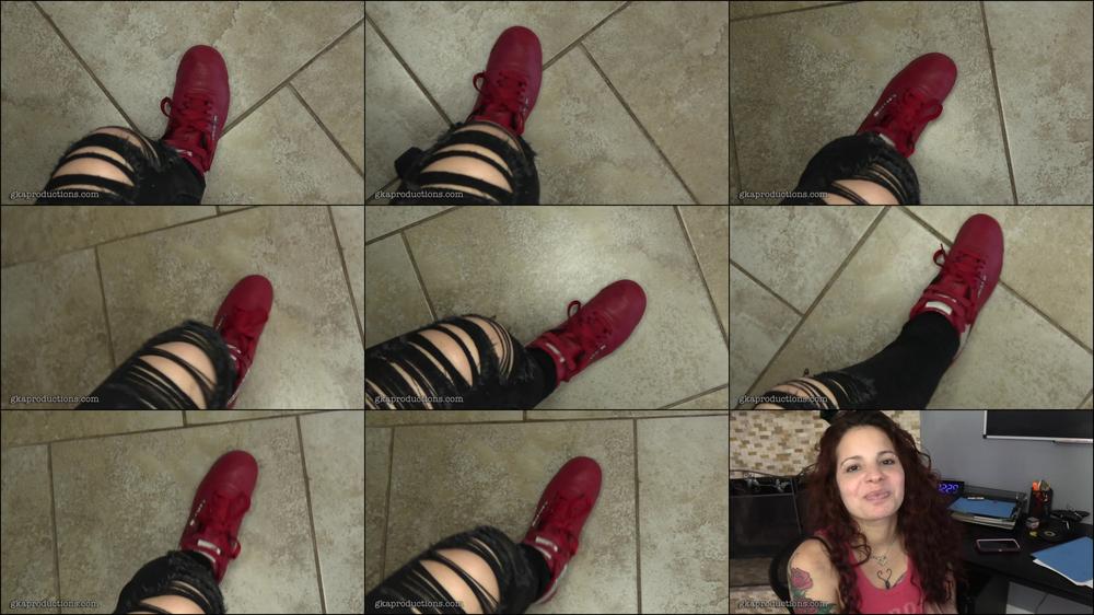 Ginary Taps Her Sneakers Just For You
