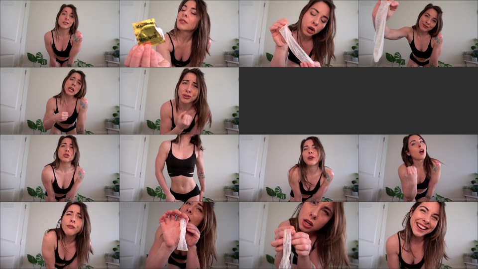 Goddess Gracie Haze Cuck Condom Cleanup