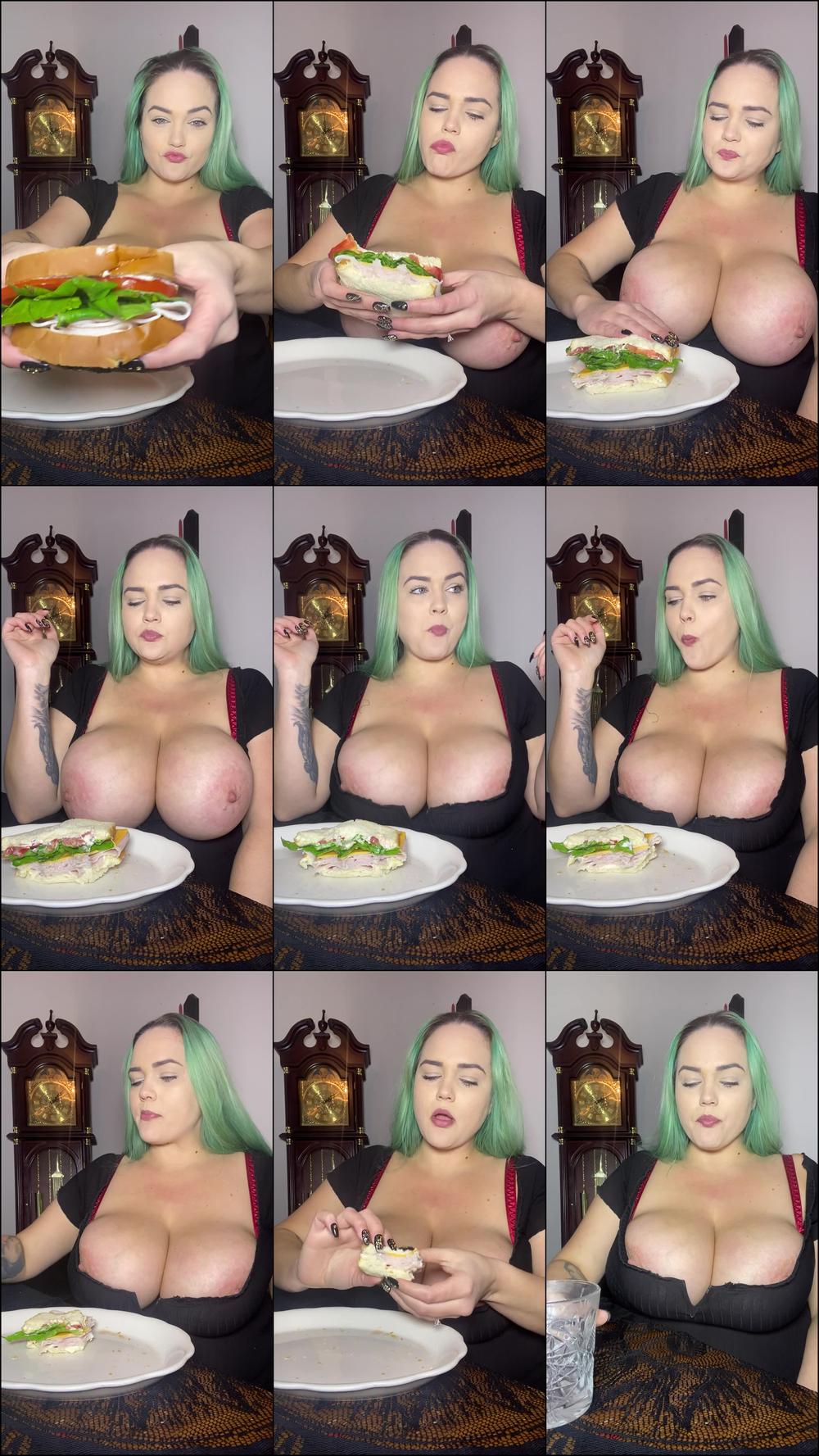 Topless Sandwich Eating - Jul 1, 2022