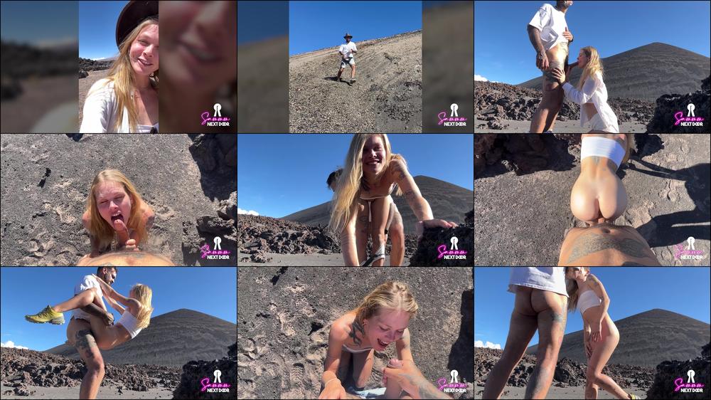 Public Outdoor Sex at a Volcano he erupted in her mouth - March 12, 2023