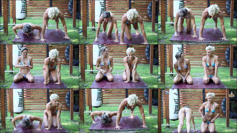 Hi-res Pushup Challenge Lora and Lexi - May 19, 2023