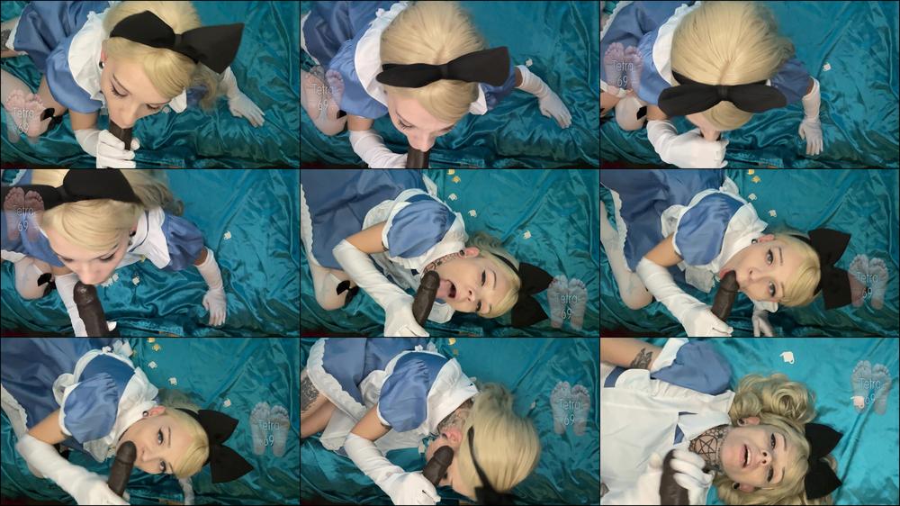 Alice in Wonderland BBC Facial Blowjob