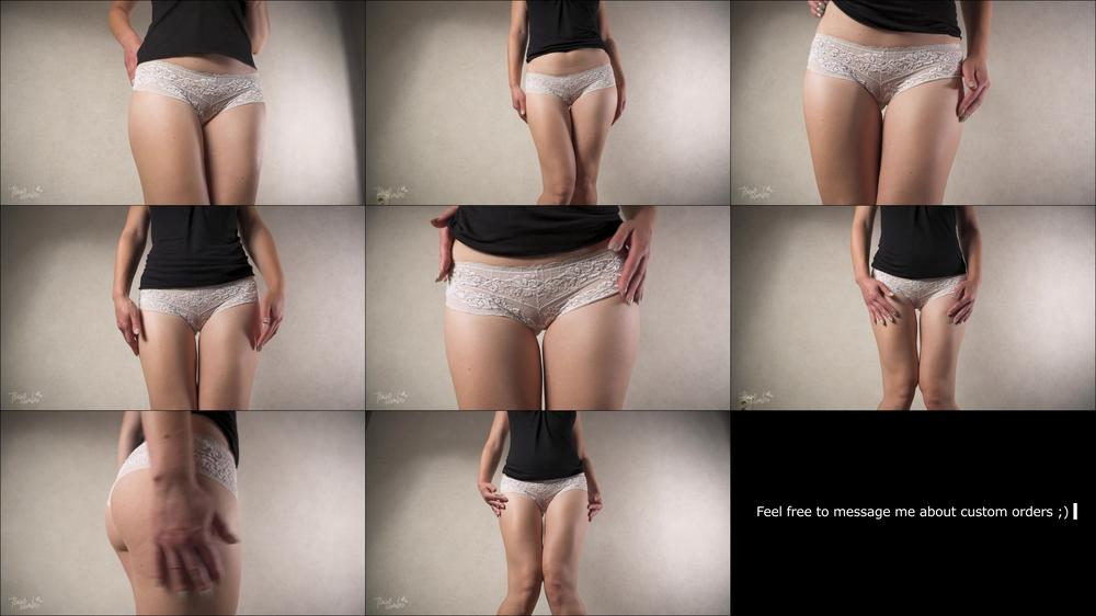 Thigh Gap Fetish Tease In Lace Panties