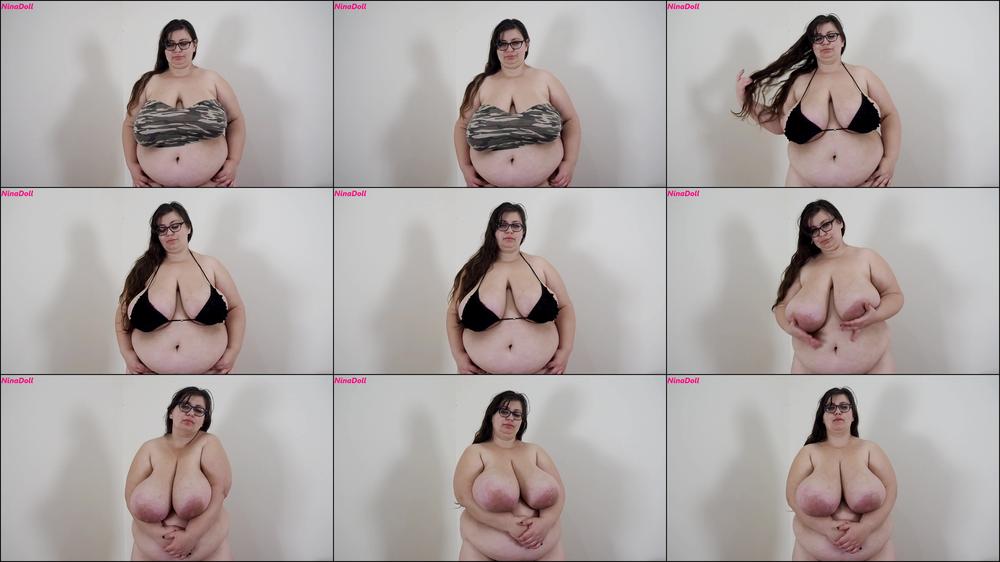 flex HUGE boobs BBW spit MILF bikini POV