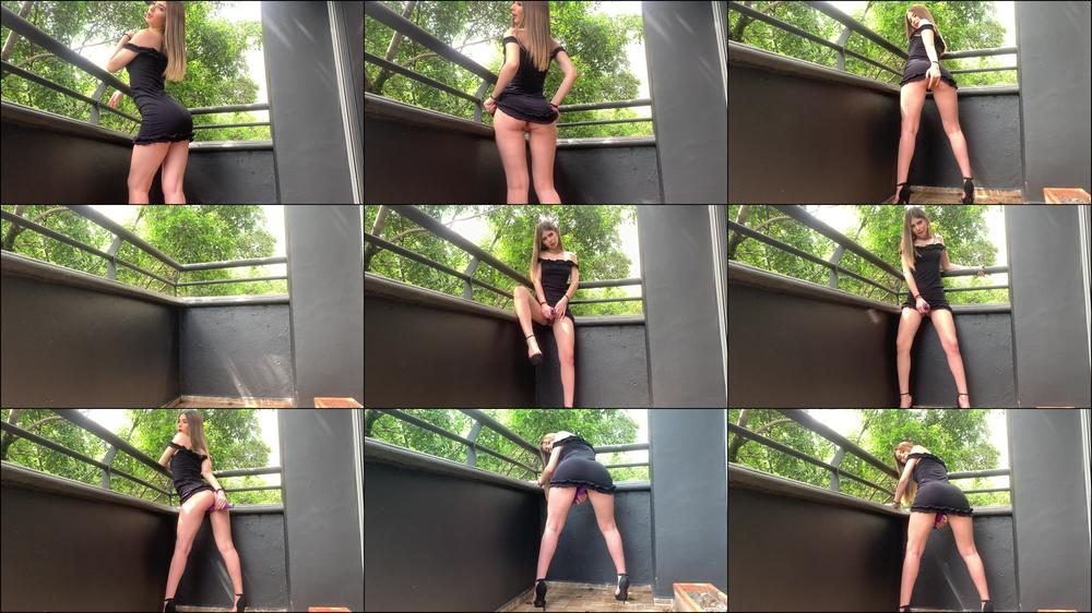 moans on the balcony
