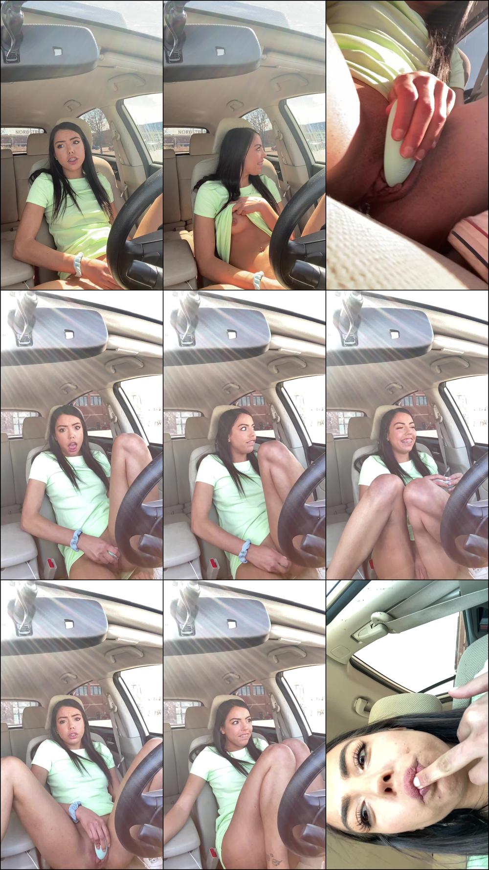 Cumming In My Car With Butt Plug