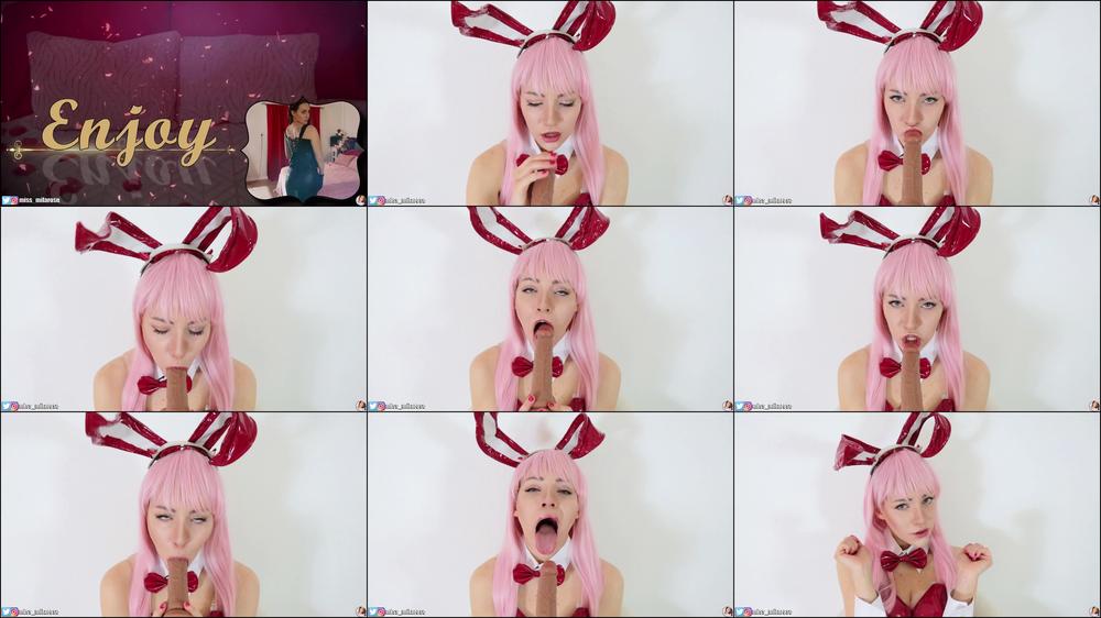 Bunny Zero Two Ahegao Blowjob