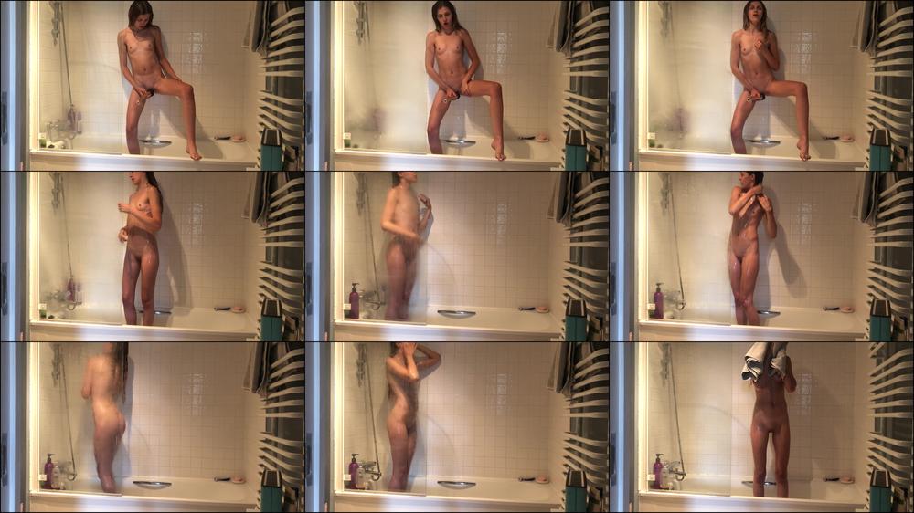 Peeing and masturbating in the shower