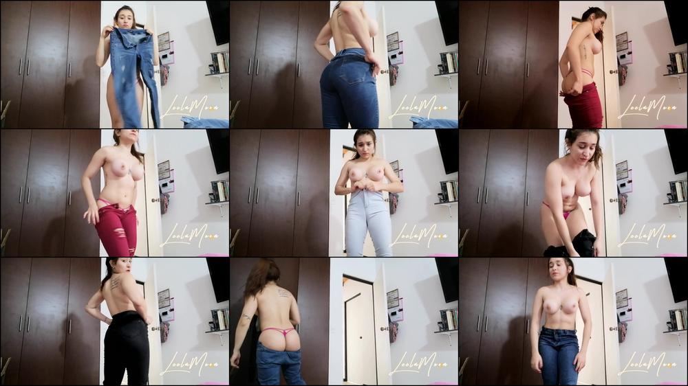 Trying all my jeans
