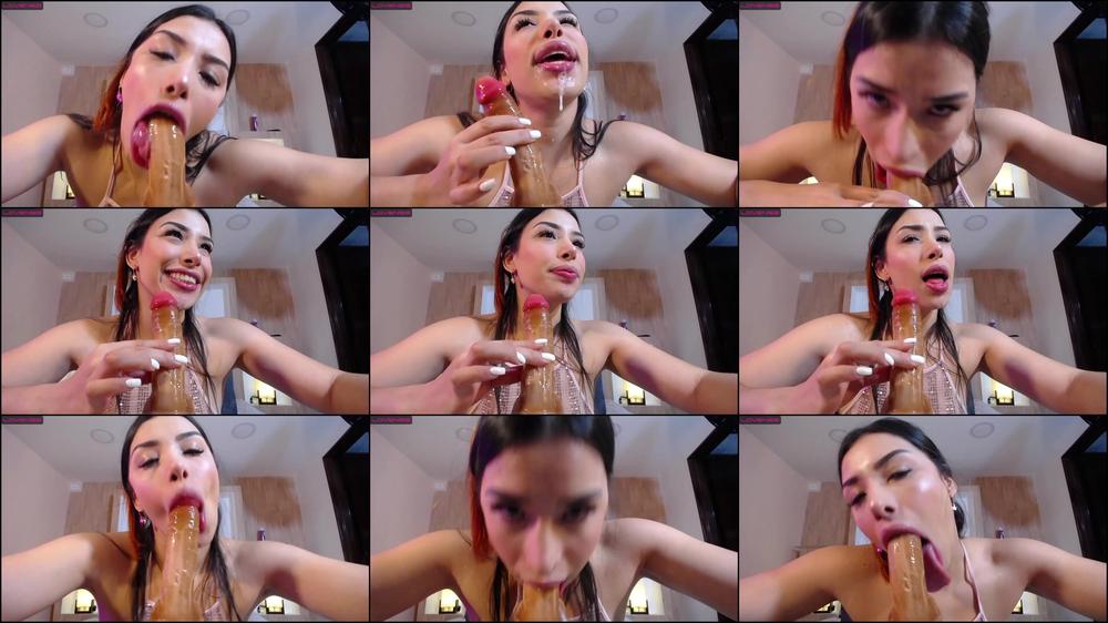 Saliva-Drenched Throat Stuffing