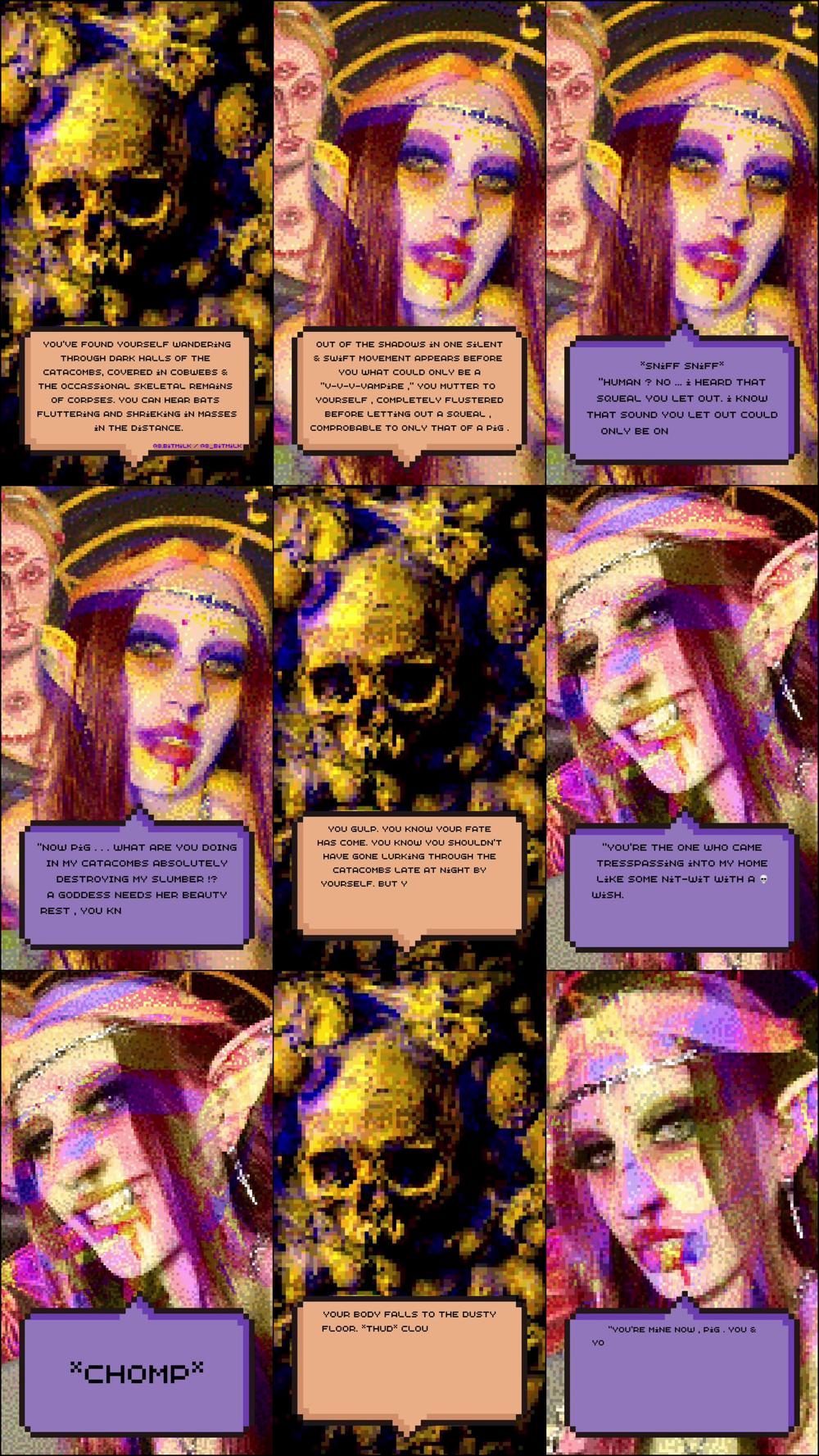 8-Bit Milk Findom Video Game Series: The Catacombs