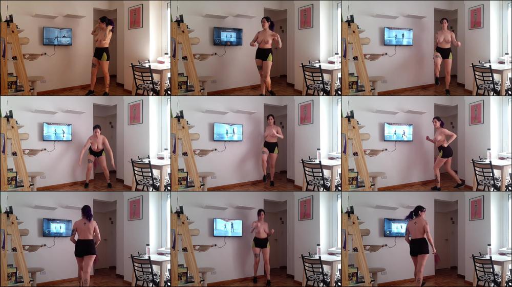 Topless HIIT workout