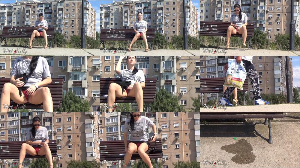 Wet Kelly Secret Pee In Public