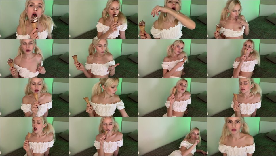 Alexagrey Eat Ice Cream With Ponytails