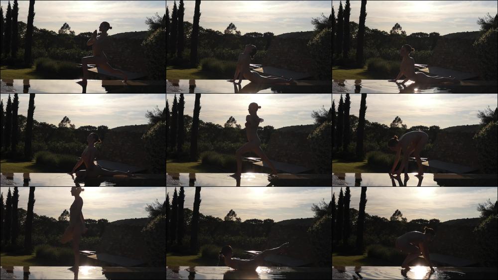 Nude Yoga infinity pool