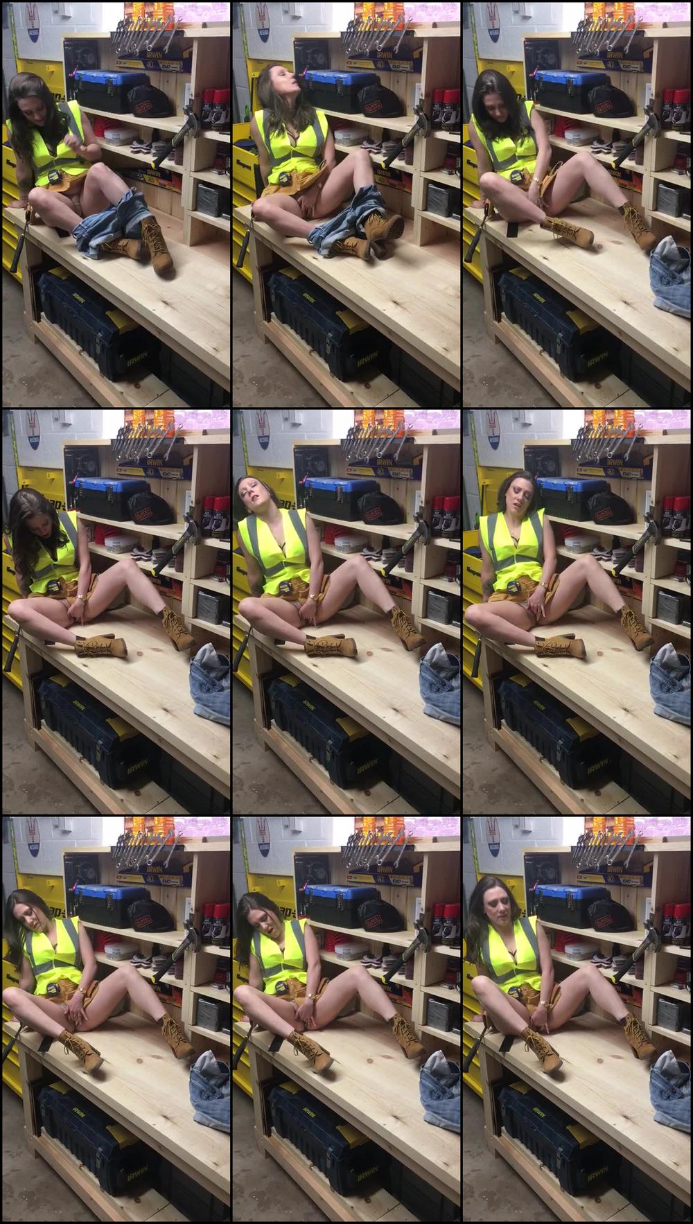 Jerking Off in the Garage