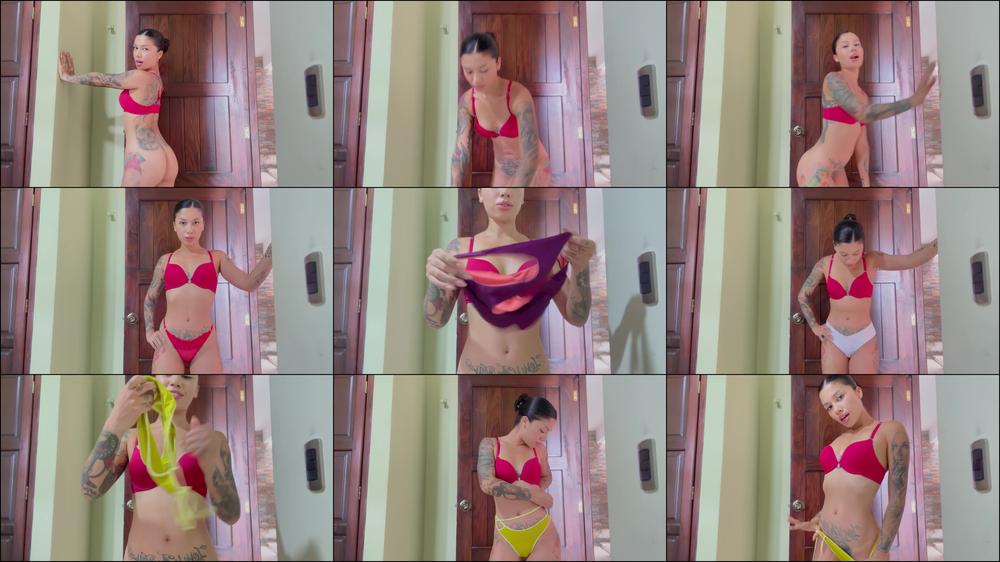 Trying on my panties