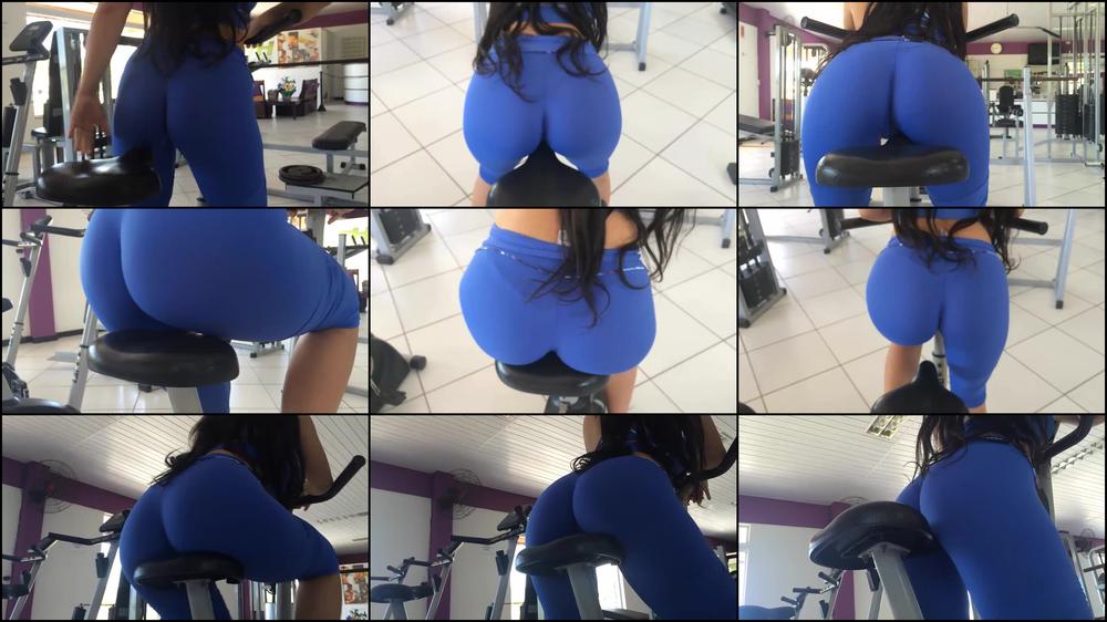 working out rubing my ass on the bicycle - March 28, 2017