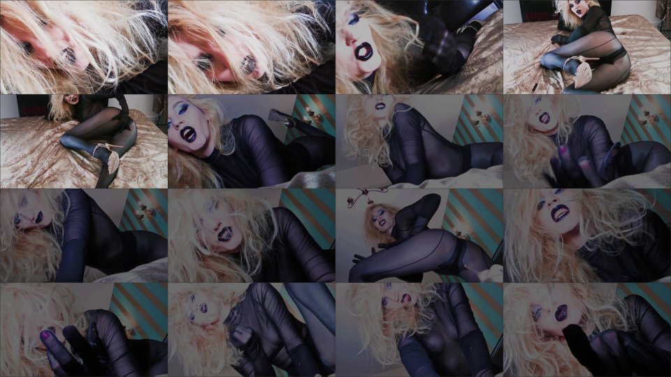 Goddessceline Encased By Nylon Addiction