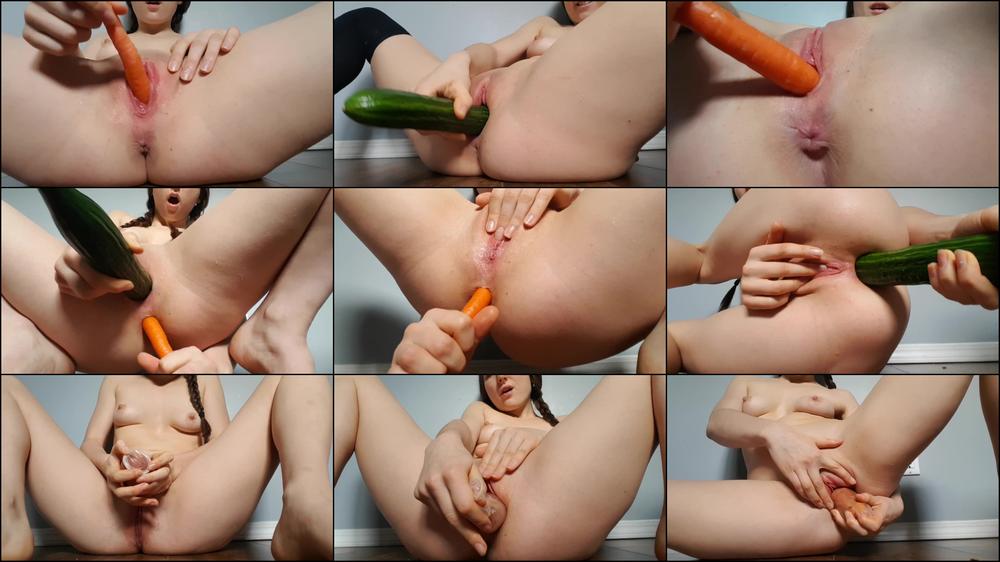 Vegan Freak's Anal Veggie Fuckfest