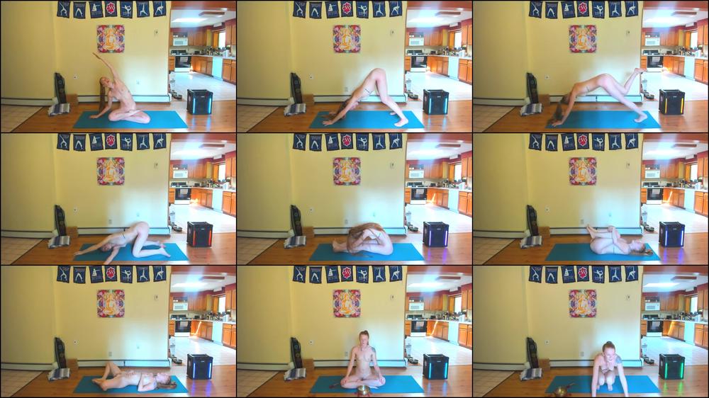 Nude Yoga Class Heart And Hip Opening