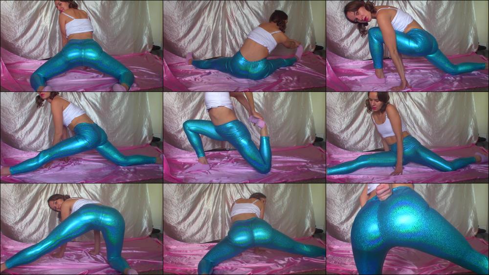 Shiny Blue Legs & Ass Gym JOI