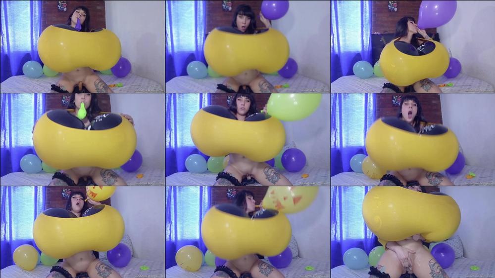 BALLOON VIDEO, BREAST EXPANSION DILDO BLOW TO POPS - December 14, 2023