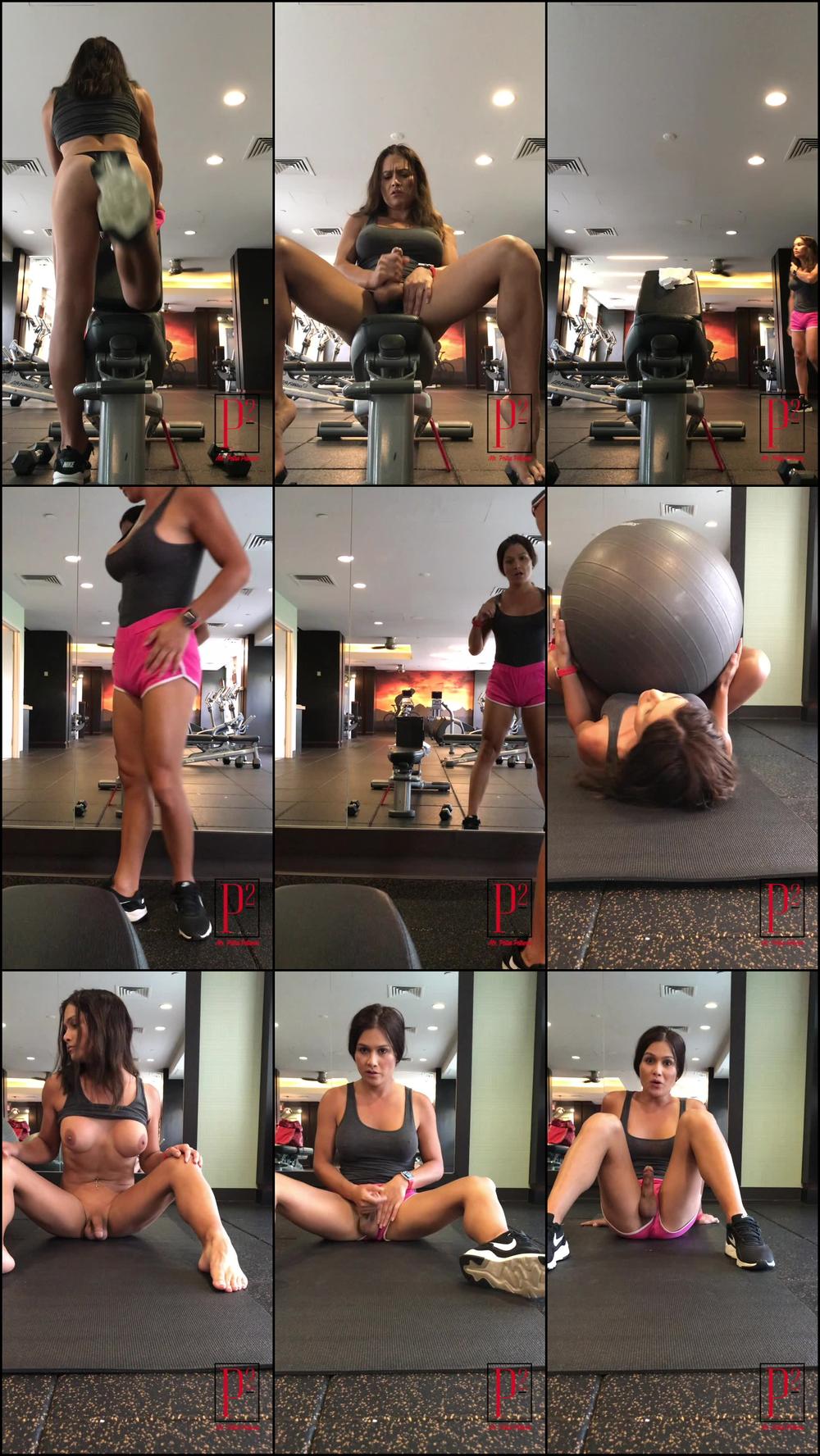 Naked workout and cumming twice