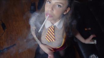 Smoking Spellbinding School Girl Sucks Cock v2 (Dani Lynn)
