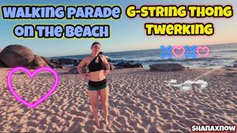 PARADE BEACH SHORT SHORTS SPORTSWEAR TWERKING G STRING THONG (Shanaxnow)