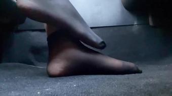 Removing My Nylons In The Car (Pink Foxx)