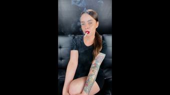 Smoking 100s with Full Ashtray (Dani Lynn)