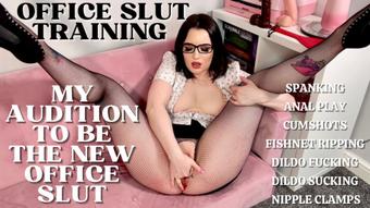 Office Slut Training with Three Cumshots (Lana Harding)