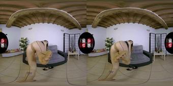 VR FOOT FETISH - Pvc-Clad Mistress Liz Rainbow In Pantyhose With Backseams - Vr 5K 60 (VR FOOT FETISH)