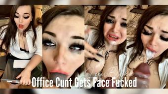 Office Cunt Gets Face Fucked (Lexxiblakk)