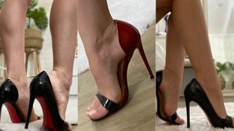 Try On Open Toes Heels & Sandals-Free SFW Feet and Toenails (Tonnia)