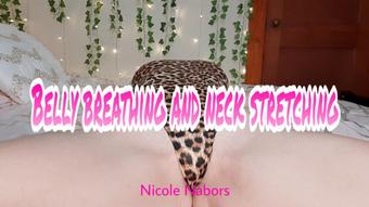 Belly breathing and neck stretching (Nicole Nabors)
