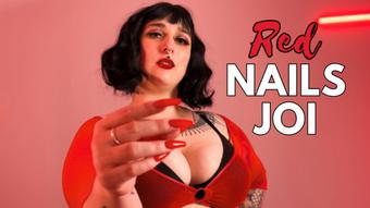 Finger Snapping Long Red Nails JOI (GoddessGlutton)