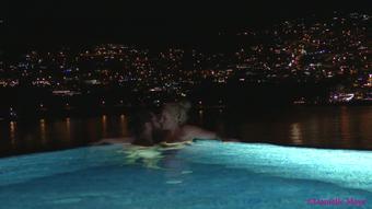 Couple Go For Late Skinny Dip Fondle - November 23, 2017 (Danielle Maye XXX)