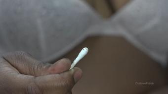 Sasha Shows Then Cleans Her Belly Button (Custom Fetish)