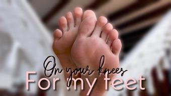 On your knees at my feet (GoddessDri)