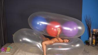 Chelsea Rides MOAB, Pops Large Balloons (Custom Fetish)